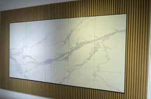 Acoustic Feature Wall Panels - Timber Veneer Slatted and Felt Backed - 2 sizes