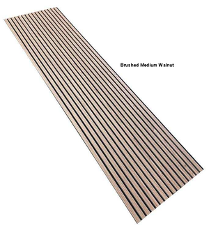 Acoustic Feature Wall Panels - Timber Veneer Slatted and Felt Backed - 2 sizes