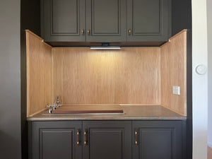 Ribbed Light Oak Timber Ply Panels