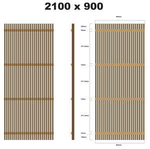 Yellow Balau Batten Screens - Raw Finish