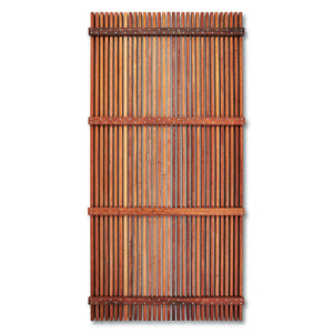 Merbau 8mm Gap Pool Screens - Oiled Finish