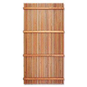 Merbau 8mm Gap Pool Screens - Raw Finish