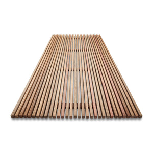 Spotted Gum Noosa 8mm Gap Pool Screens - Raw Finish