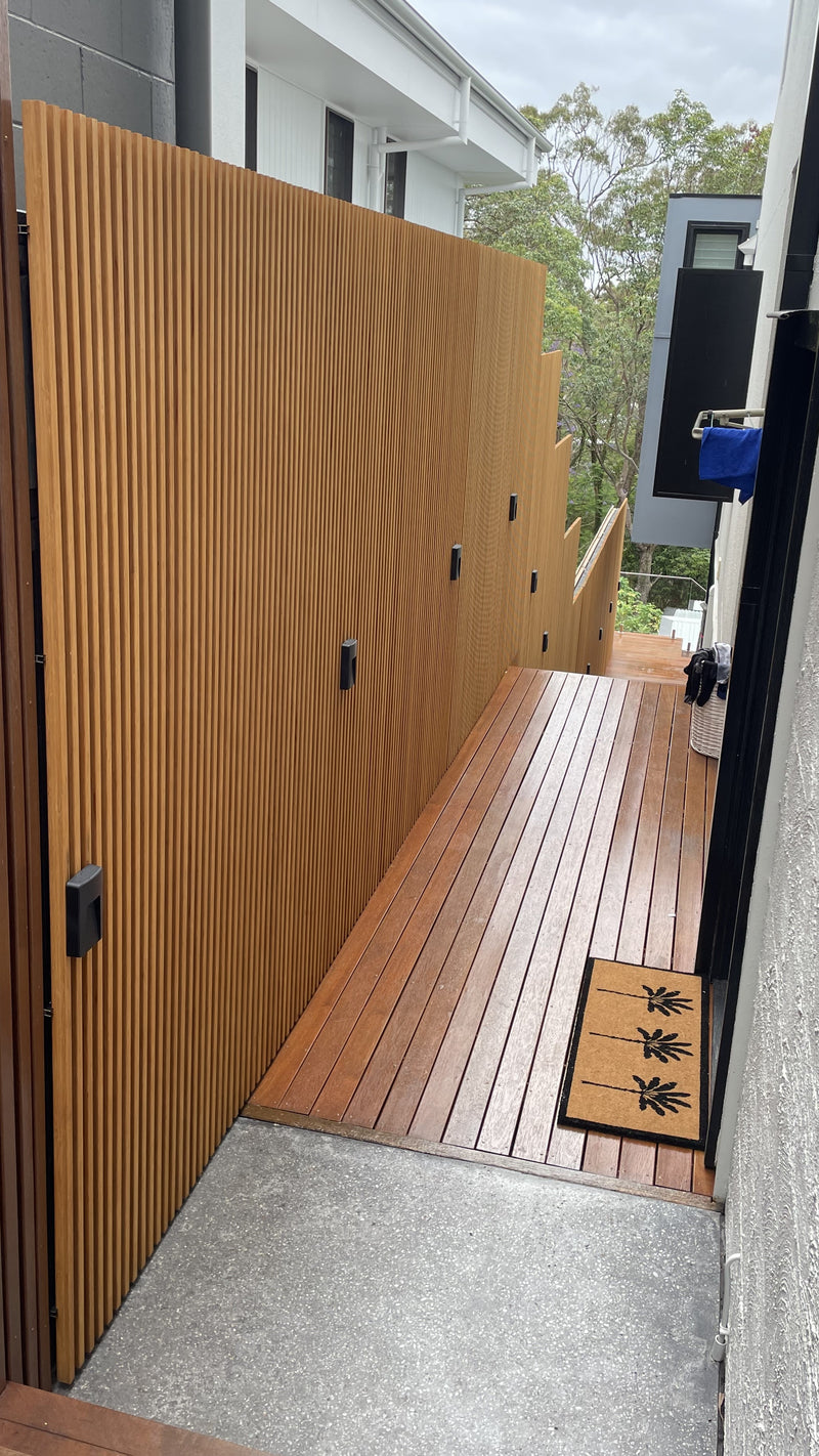 Bamboo Laminated Slatted Screens - Pre Made - Ready to install - On Sa ...