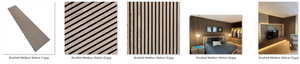 Acoustic Feature Wall Panels - Timber Veneer Slatted and Felt Backed