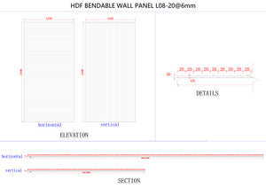 Mini Dome Panel or Mini Groove - Flexible Water Proof HDF Panels