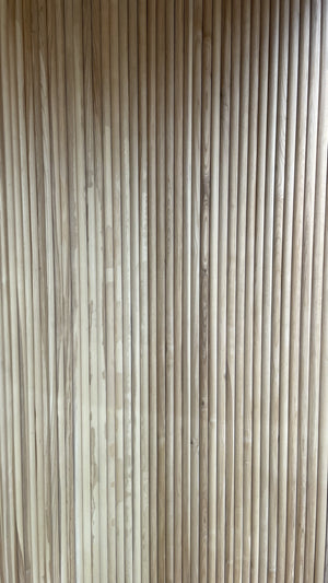 Half Moon Timber Curving White Ash Wall Panels
