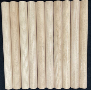 Half Moon White Ash Timber - Flat or Curved Wall Panels