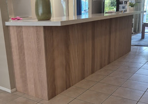 Ribbed Light Oak Timber Ply Panels
