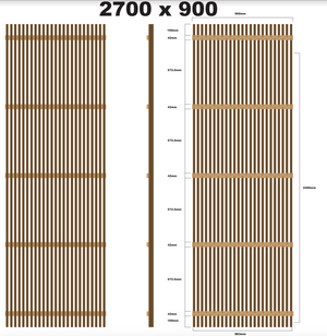 Yellow Balau Batten Screens - Raw Finish