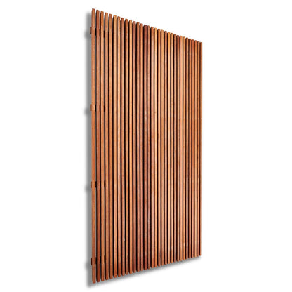 Merbau 8mm Gap Pool Screens - Oiled Finish