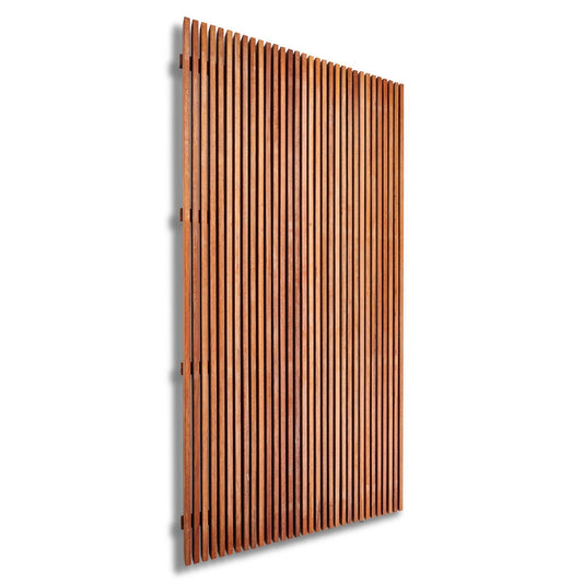 Merbau 8mm Gap Pool Screens - Oiled Finish