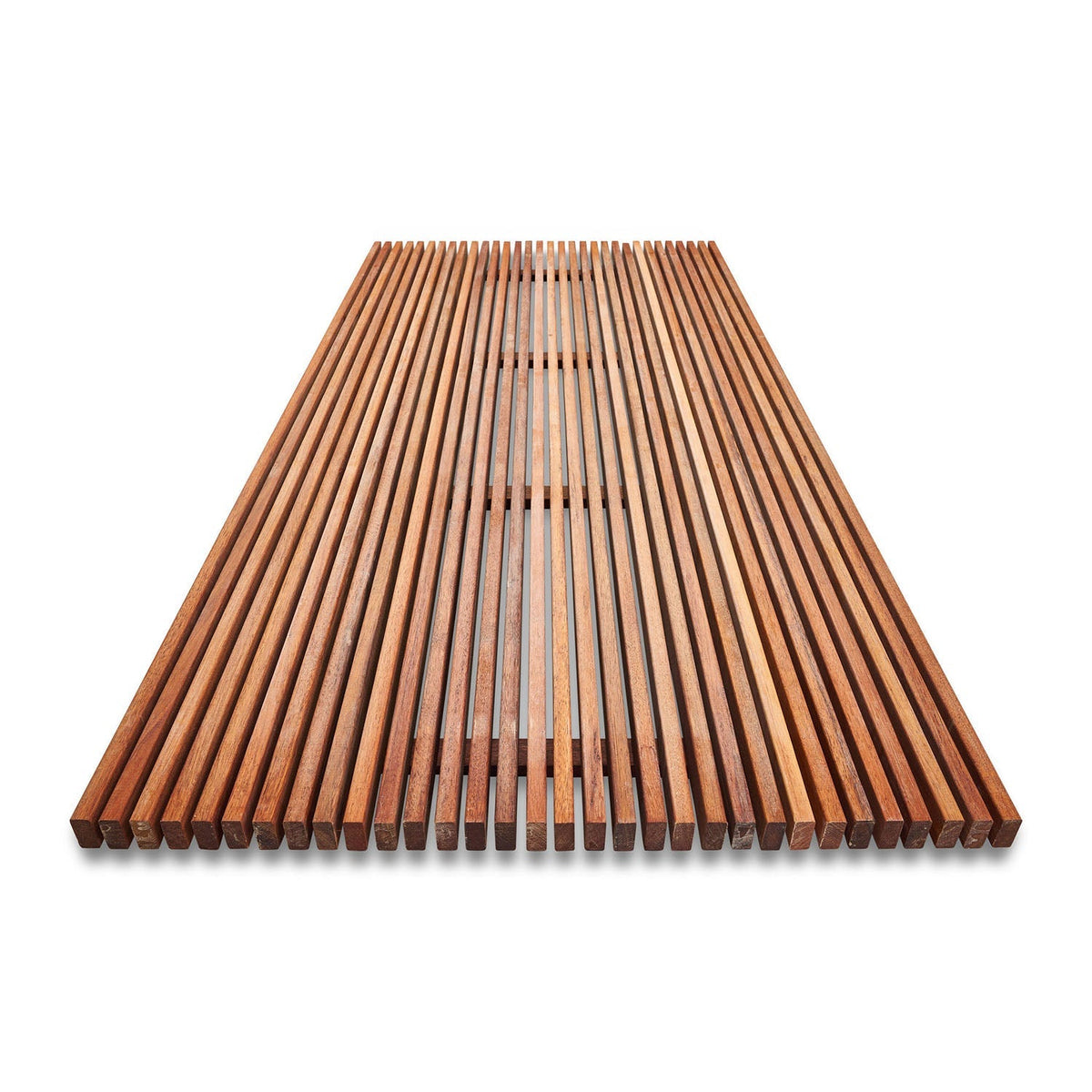 Merbau 8mm Gap Pool Screens - Oiled Finish