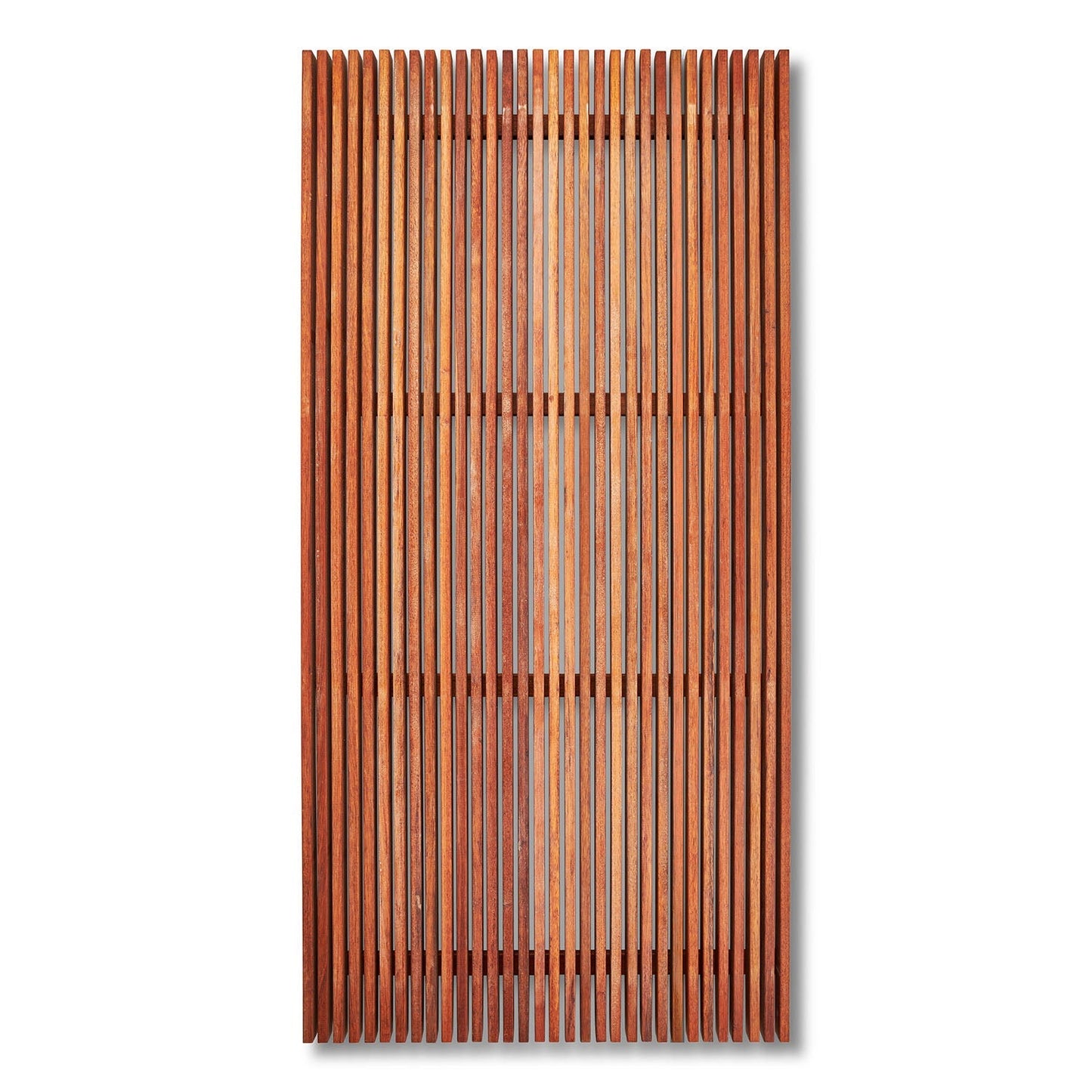 Merbau 8mm Gap Pool Screens - Oiled Finish