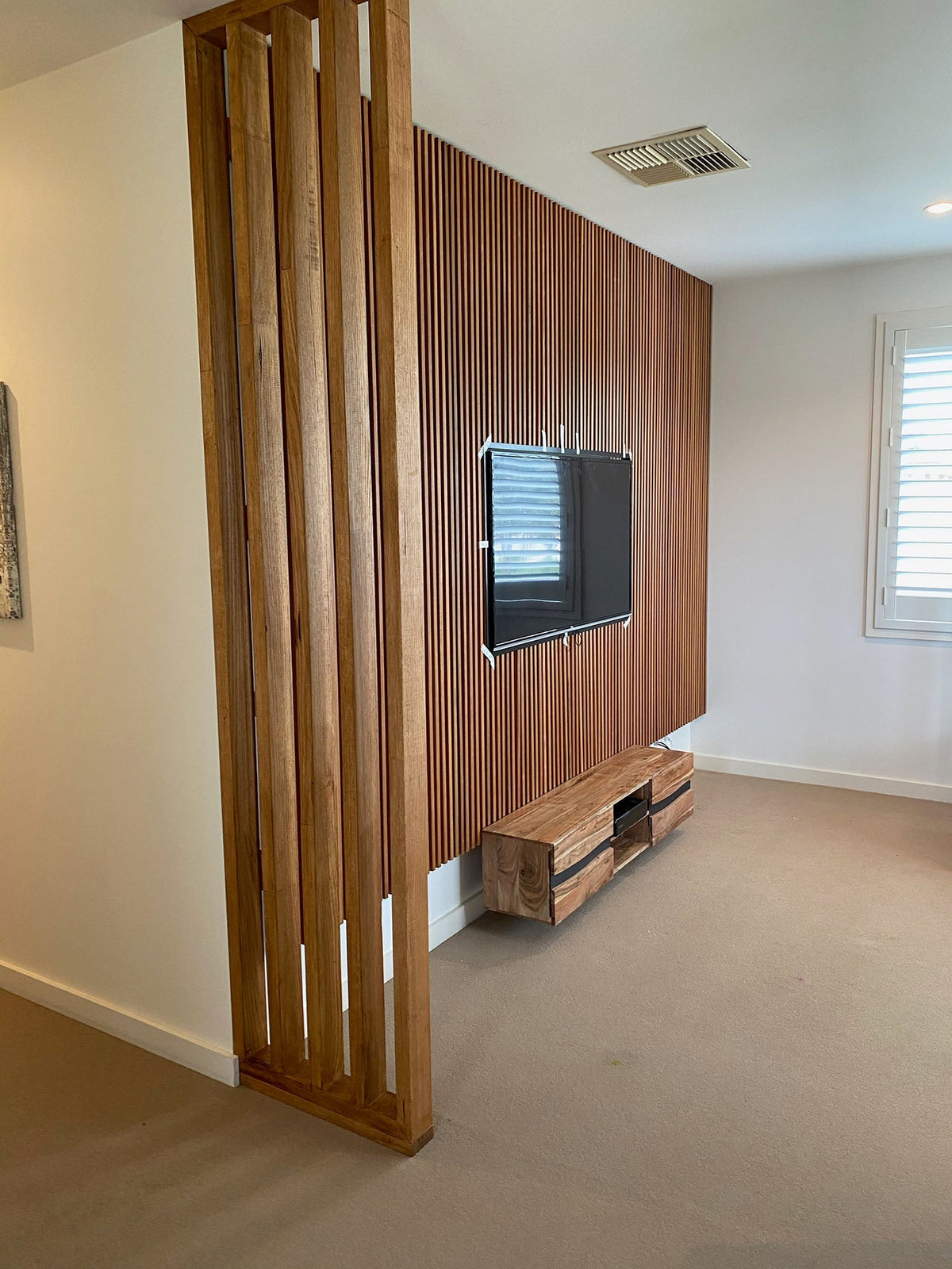 Merbau Batten Screens - Raw Finish