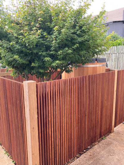 Merbau Batten Screens - Oiled Finish