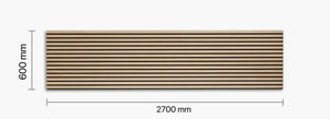 Acoustic Feature Wall Panels - Timber Veneer Slatted and Felt Backed